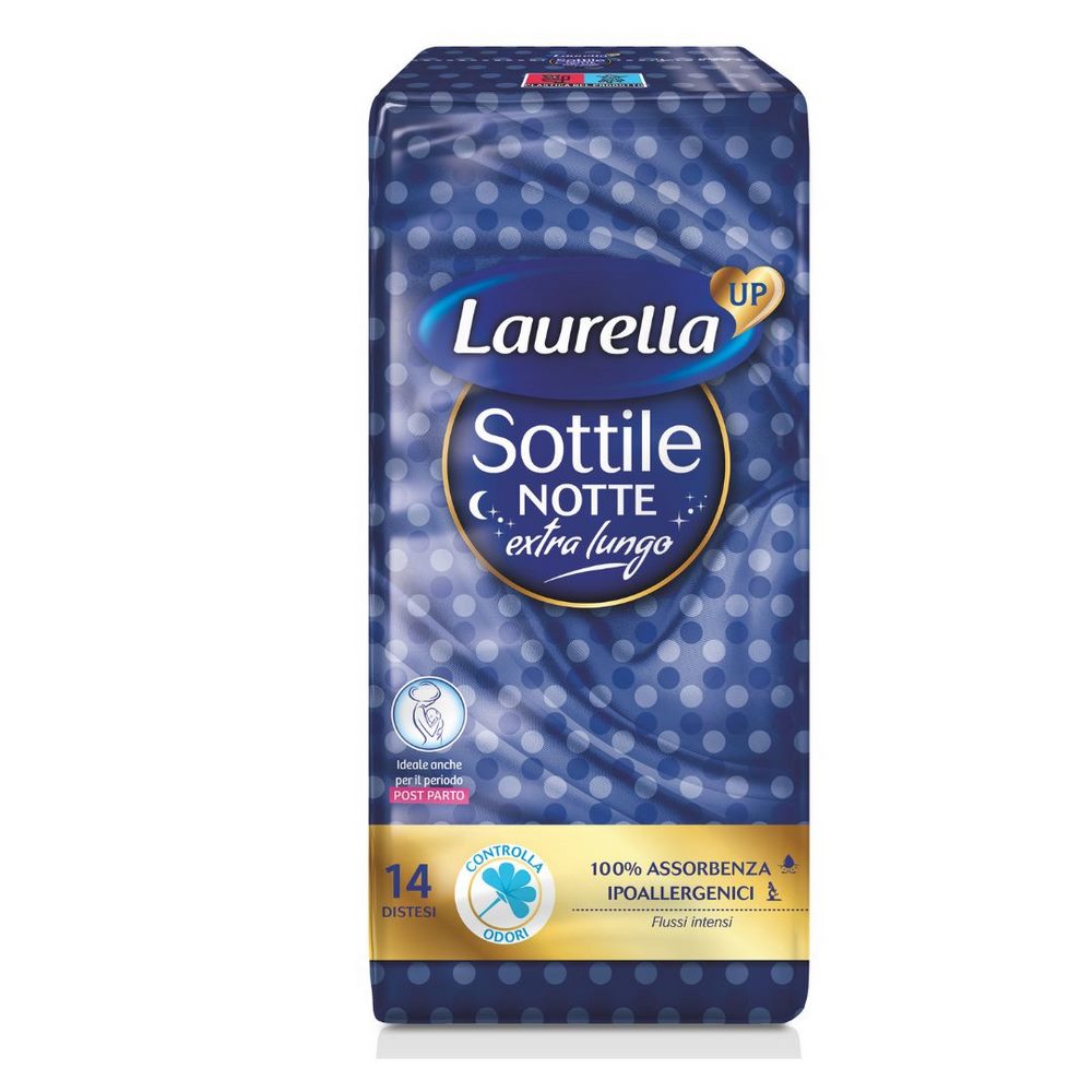 Assorbenti sottili notte distesi LAURELLA UP 14 pz