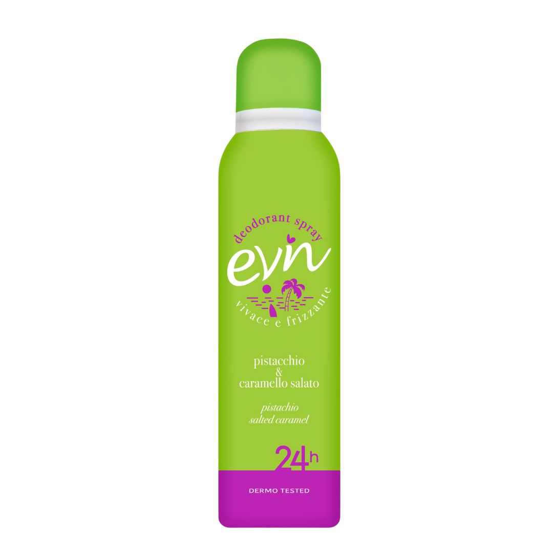 Deodorante donna EVIN pistacchio e caramello salato 150 ml