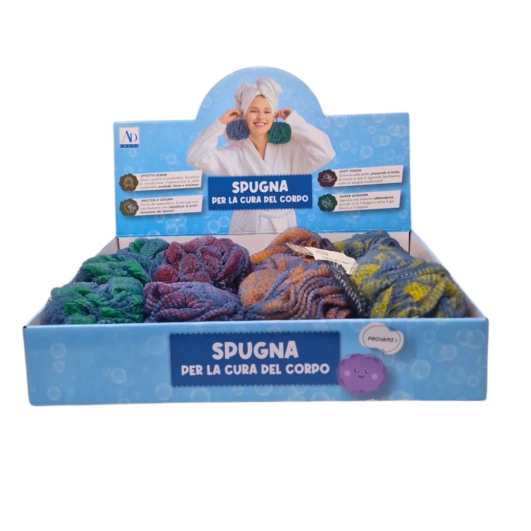 Spugne in rete effetto scrub