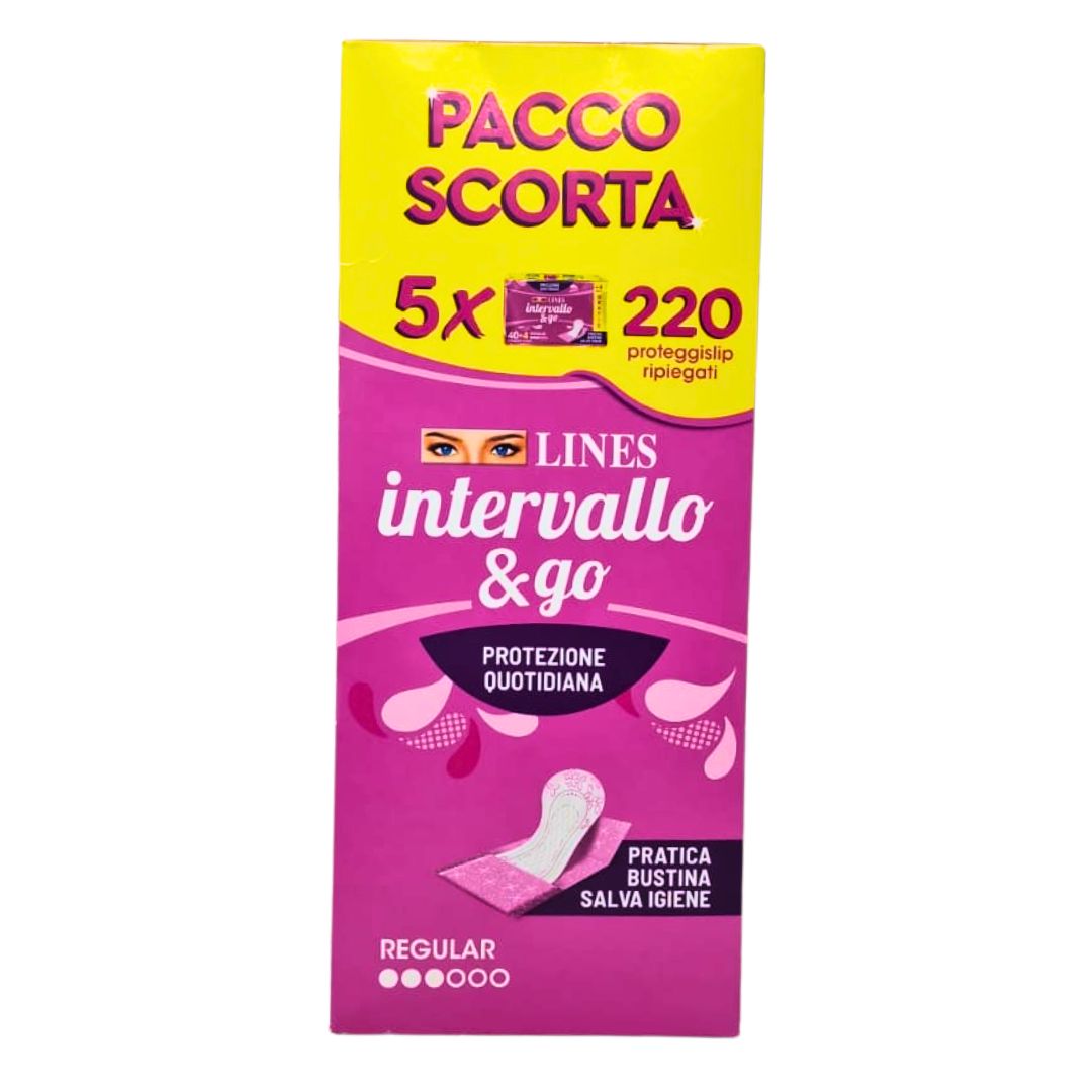 Assorbenti LINES INTERVALLO 44 pz