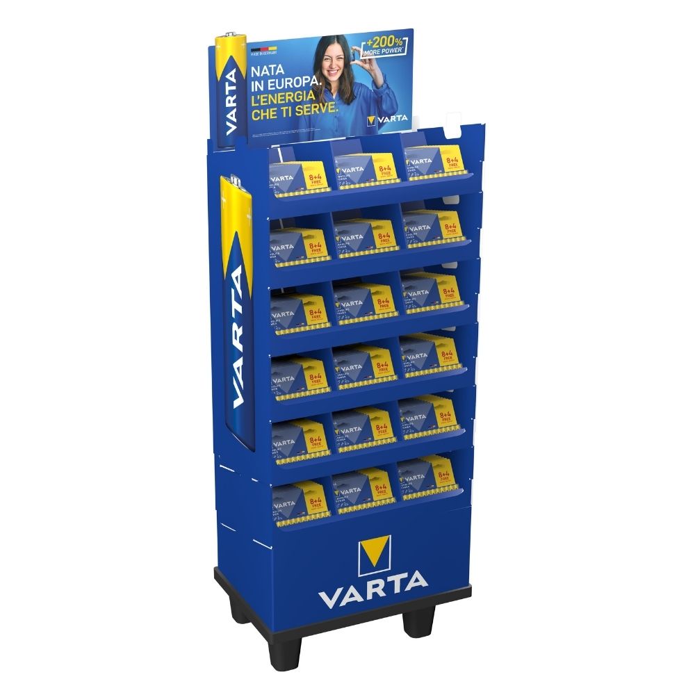Espositore pile VARTA stilo 216 pz