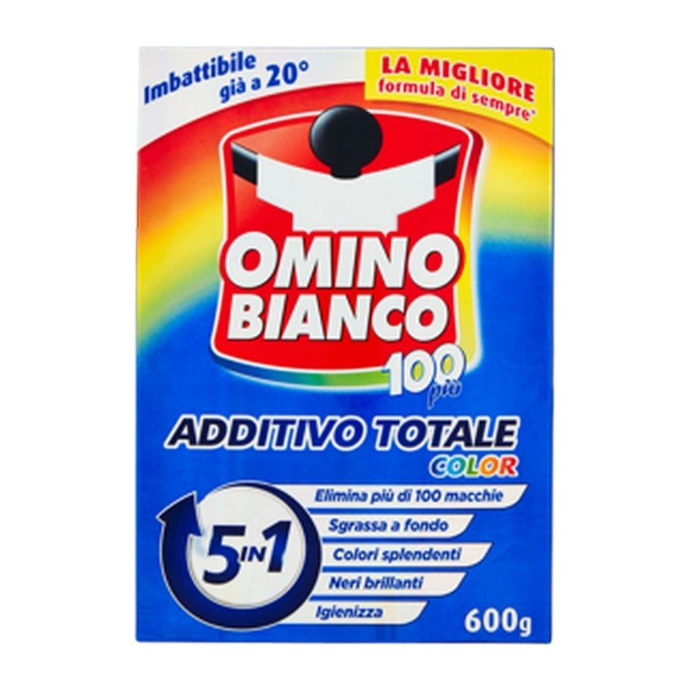 Additivo smacchiante 100 più Colour OMINO BIANCO 600 gr