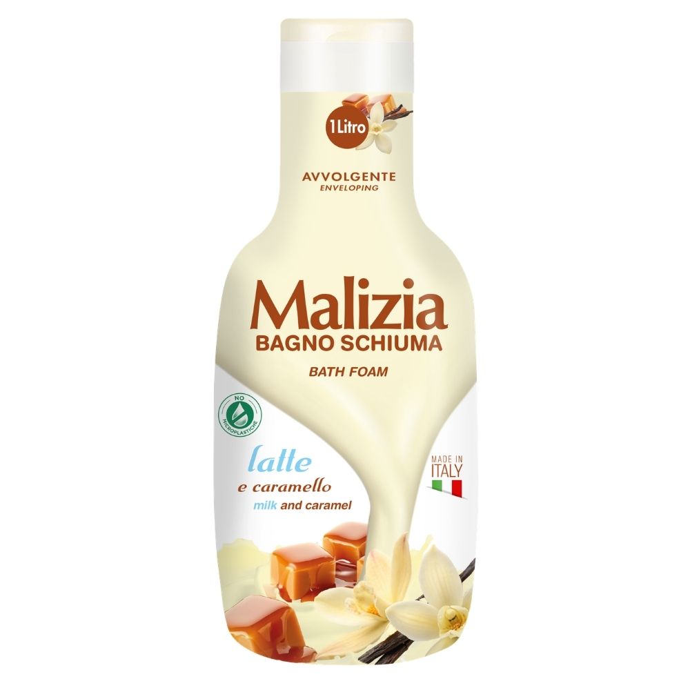 Bagnoschiuma MALIZIA latte e caramello 1000 ml