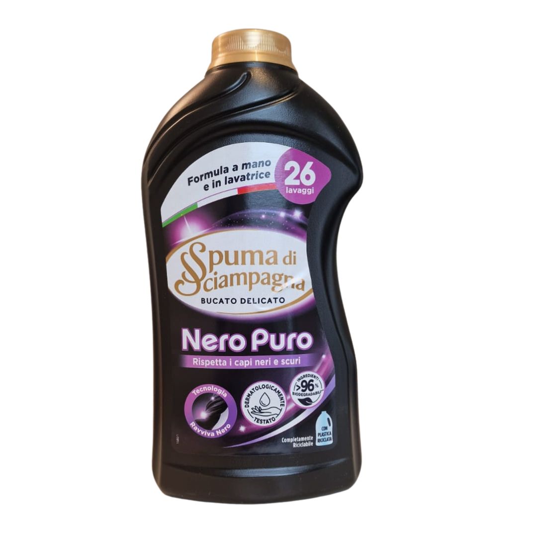 Detersivo per lavatrice Nero Puro SPUMA DI SCIAMPAGNA 1300 ml