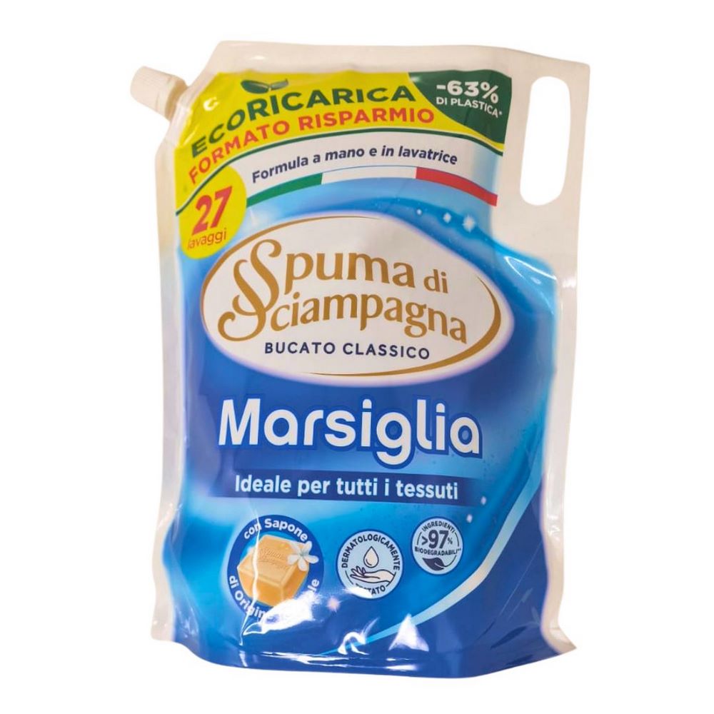 Detersivo in ecoricarica SPUMA DI SCIAMPAGNA marsiglia 1350 ml