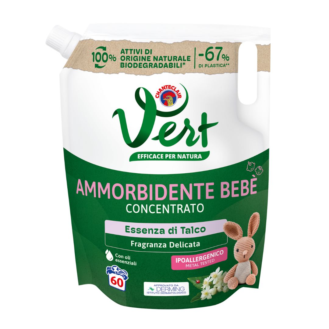 Ammorbidente concentrato Bebè in ecoricarica Chanteclair talco 1200 ml