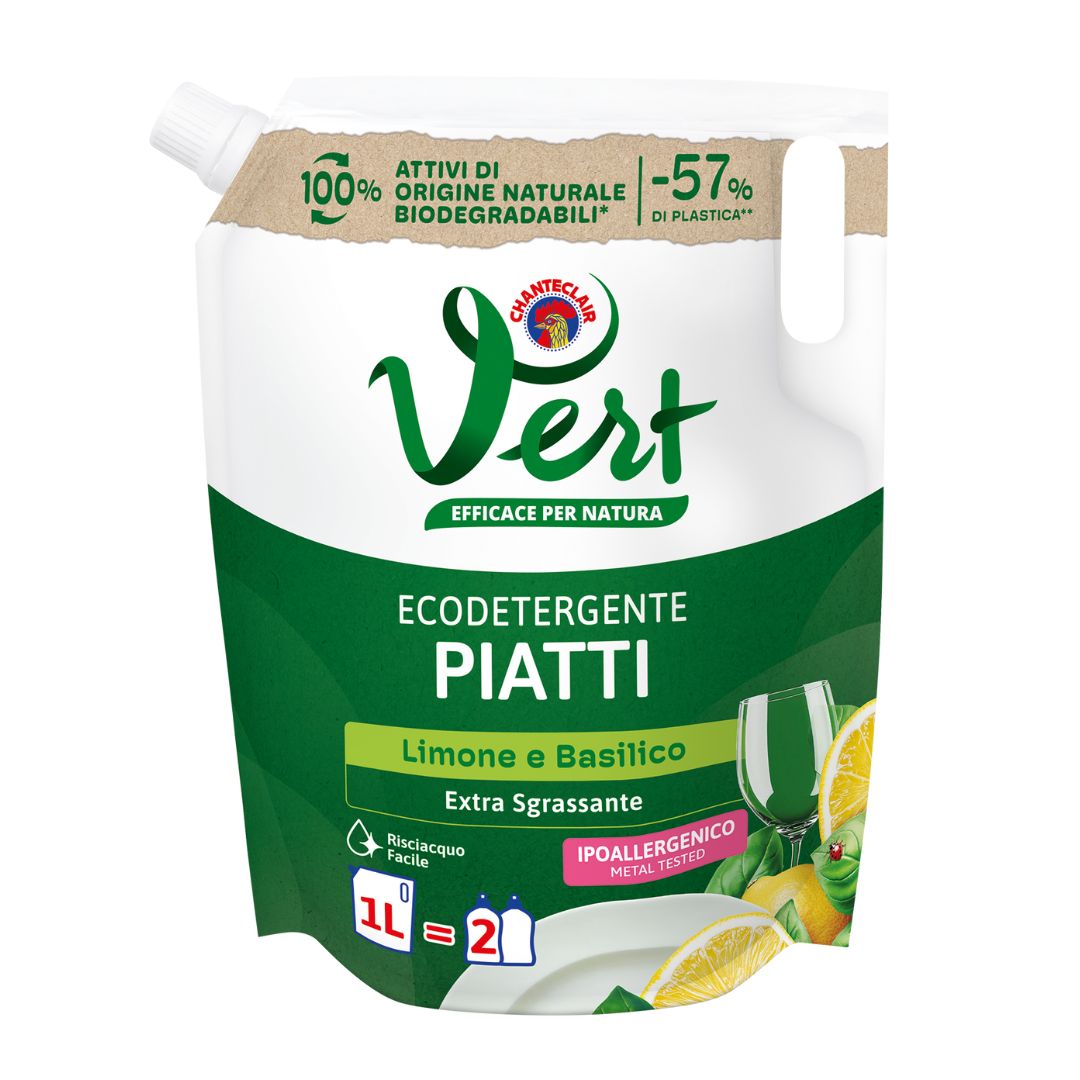 Lavapiatti in ecoricarica CHANTECLAIR VERT limone e basilico 1000 ml