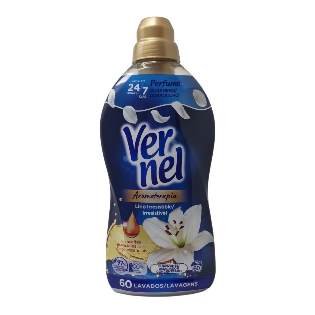 Ammorbidente concentrato VERNEL irresistibile blu 60 lavaggi 1080 ml