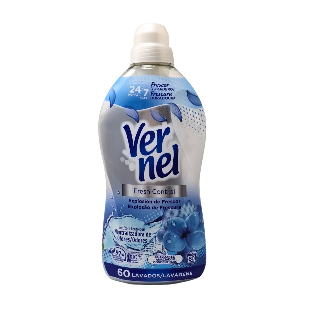 Ammorbidente concentrato VERNEL fresh control 60 lavaggi 1080 ml
