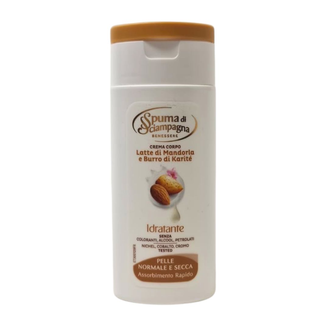 Crema corpo SPUMA DI SCIAMPAGNA mandorla e karitè 50 ml