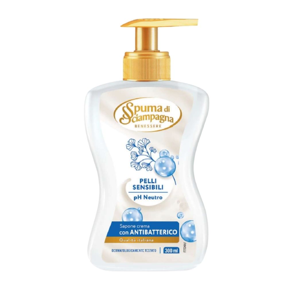 Sapone crema mani SPUMA DI SCIAMPAGNA pelli sensibili 300 ml