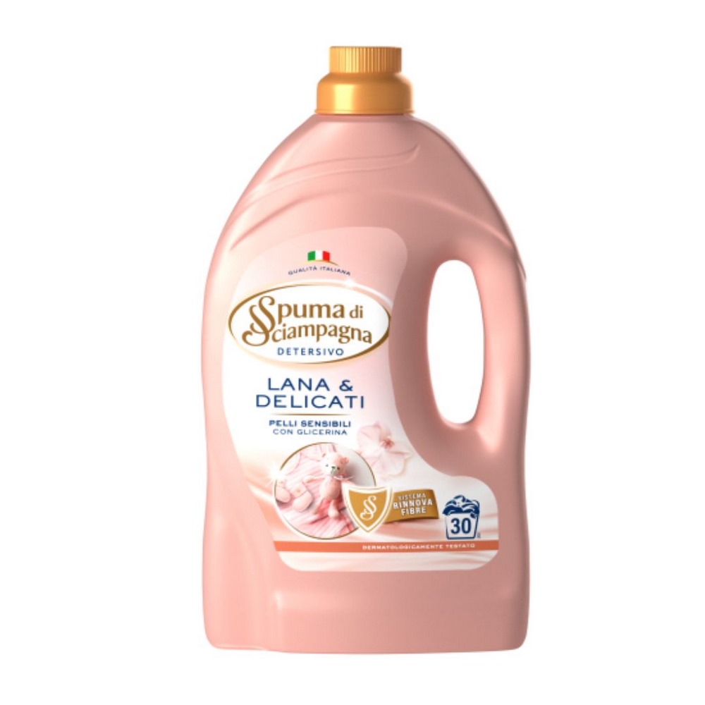 Detersivo lana e delicati SPUMA DI SCIAMPAGNA pelli sensibili 1350 ml