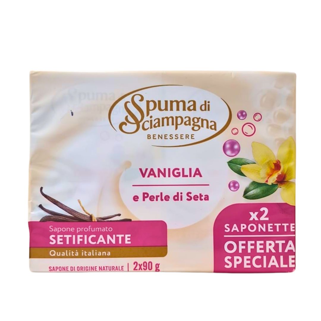 Saponetta profumata SPUMA DI SCIAMPAGNA vaniglia 90 gr, 2 pz
