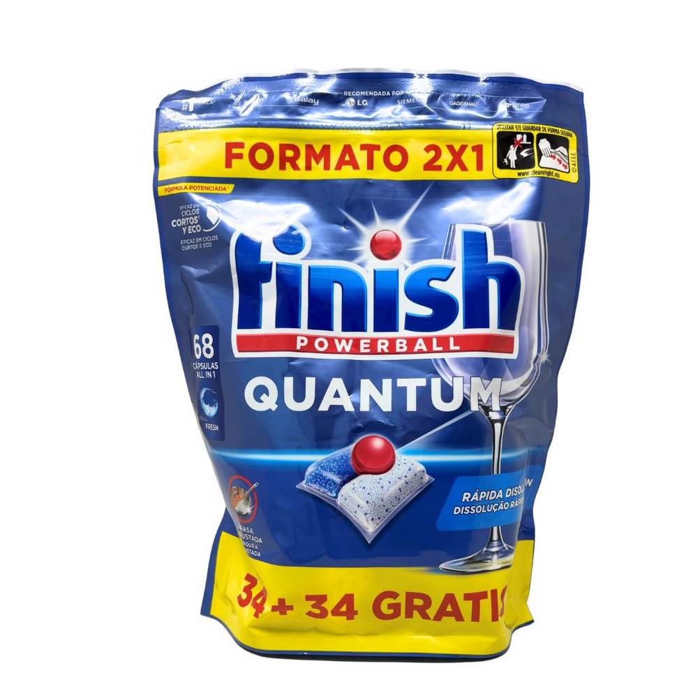 Pastiglie FINISH Powerball QUANTUM 68 pz