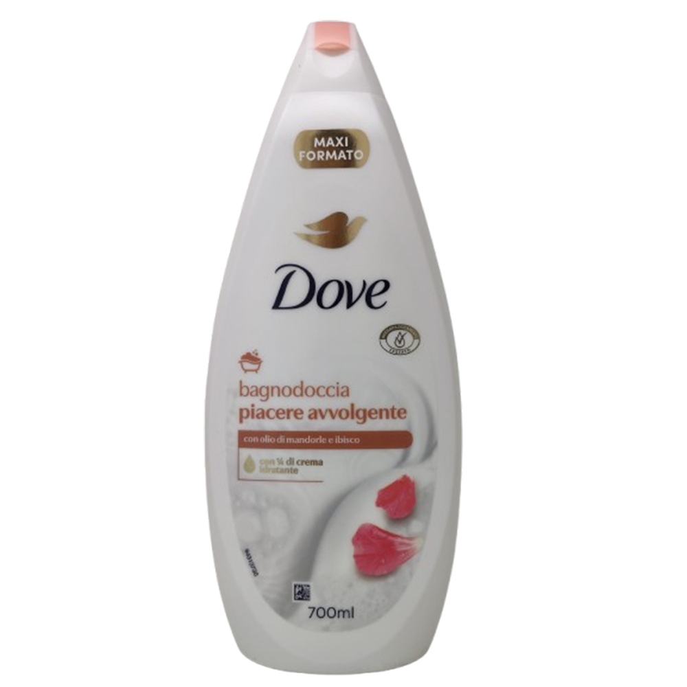 Bagnodoccia DOVE mandorle e ibisco 700 ml