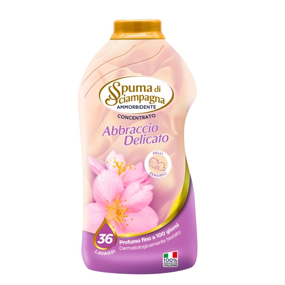 Ammorbidente concentrato SPUMA DI SCIAMPAGNA abbraccio delicato  600 ml