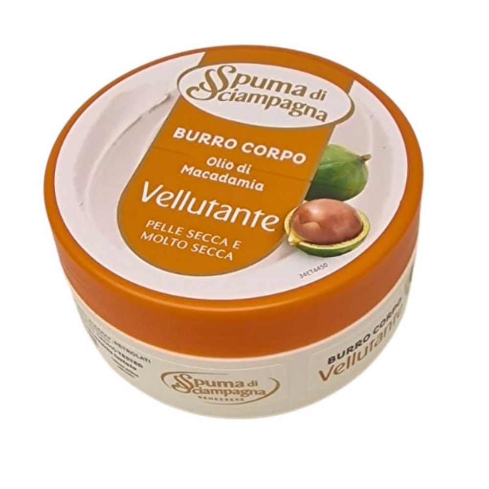 Crema corpo vellutante Spuma di Sciampagna olio di macadamia 200 ml