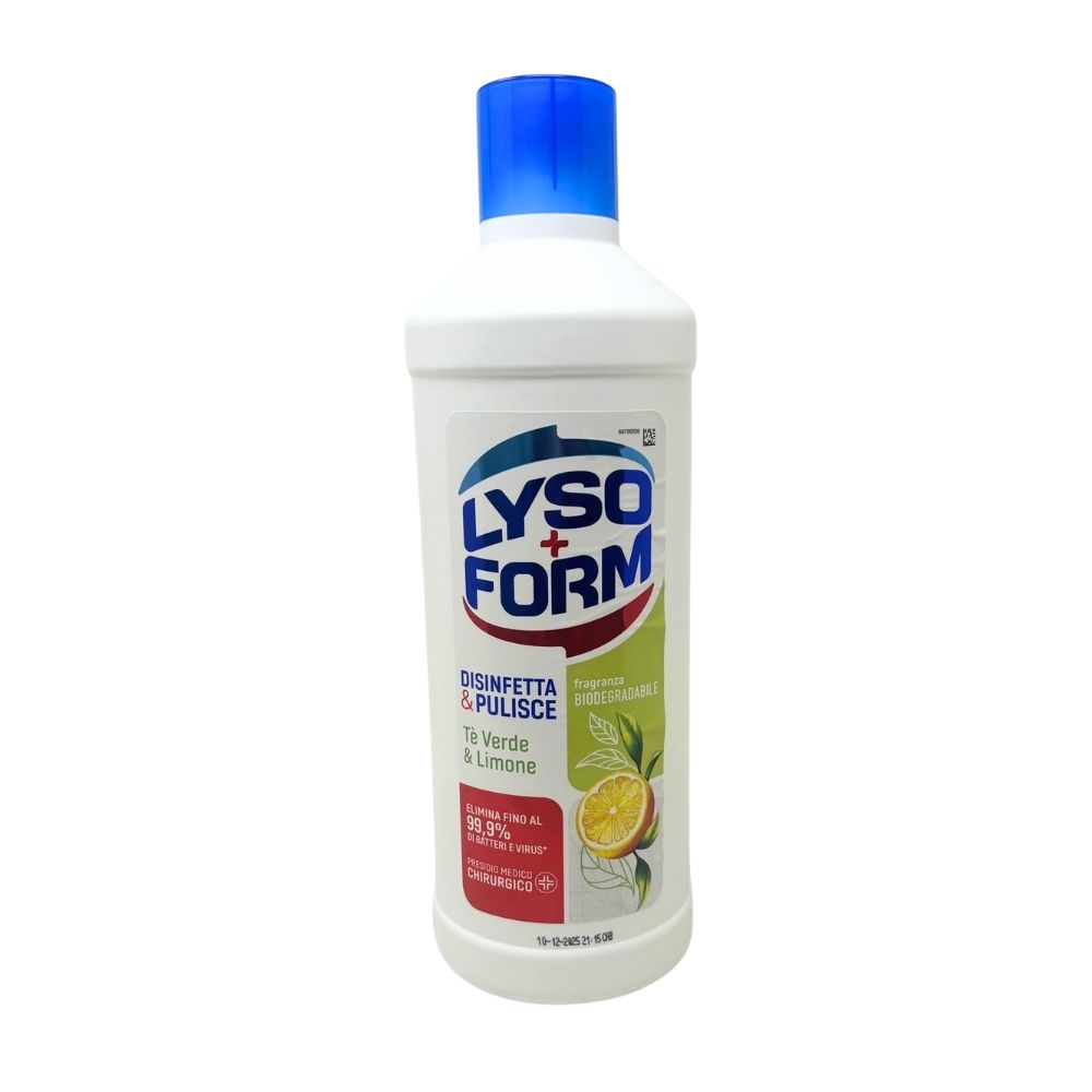 Detergente disinfettante LYSOFORM tè verde e limone 1100 ml