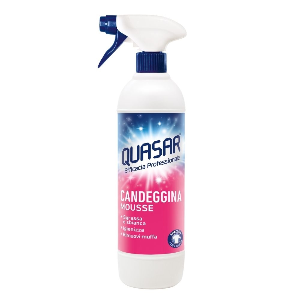 Detergente candeggina Mousse QUASAR 580 ml