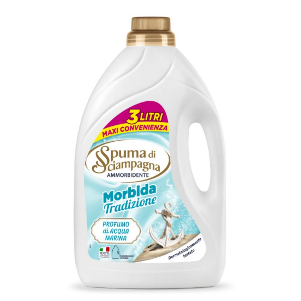 Ammorbidente SPUMA DI SCIAMPAGNA acqua marina 3000 ml