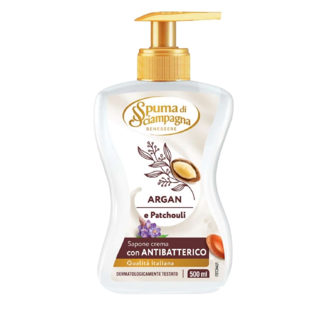 Sapone crema mani SPUMA DI SCIAMPAGNA argan 500 ml