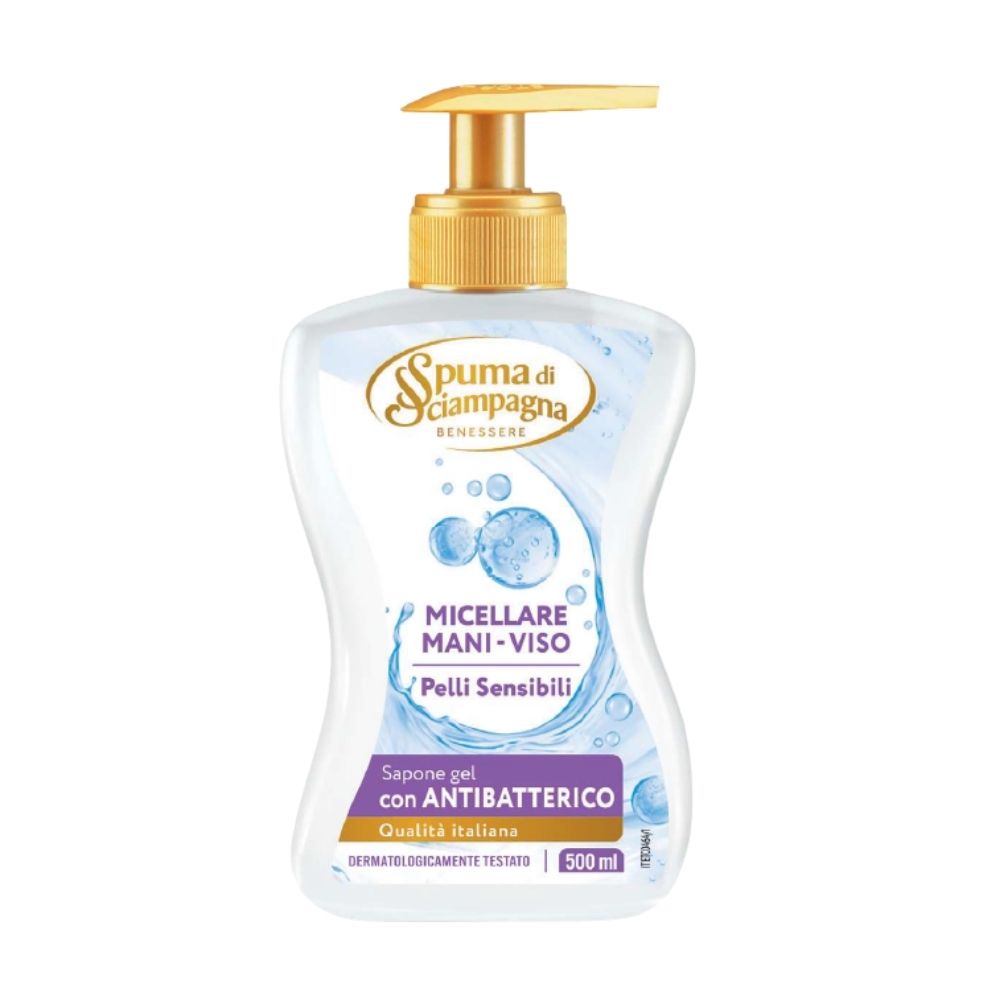 Sapone crema mani SPUMA DI SCIAMPAGNA acqua micellare 500 ml