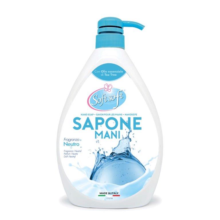 Sapone liquido con dispenser SOFT SOFT neutro 1000 ml
