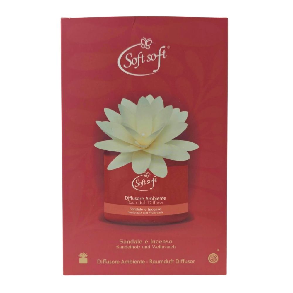 Diffusore di fragranza con fiore SOFT SOFT sandalo e incenso 200 ml