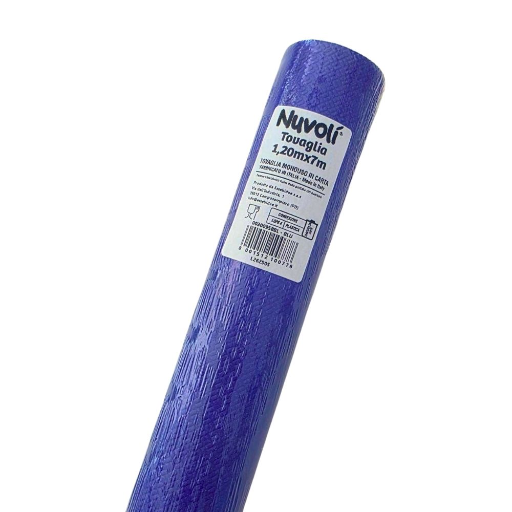 Tovaglia in carta NUVOLI' blu 1,20x7 mt