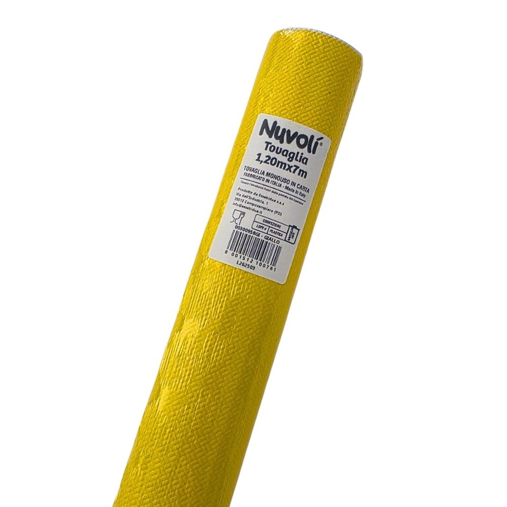 Tovaglia in carta NUVOLI' giallo 1,20x7 mt