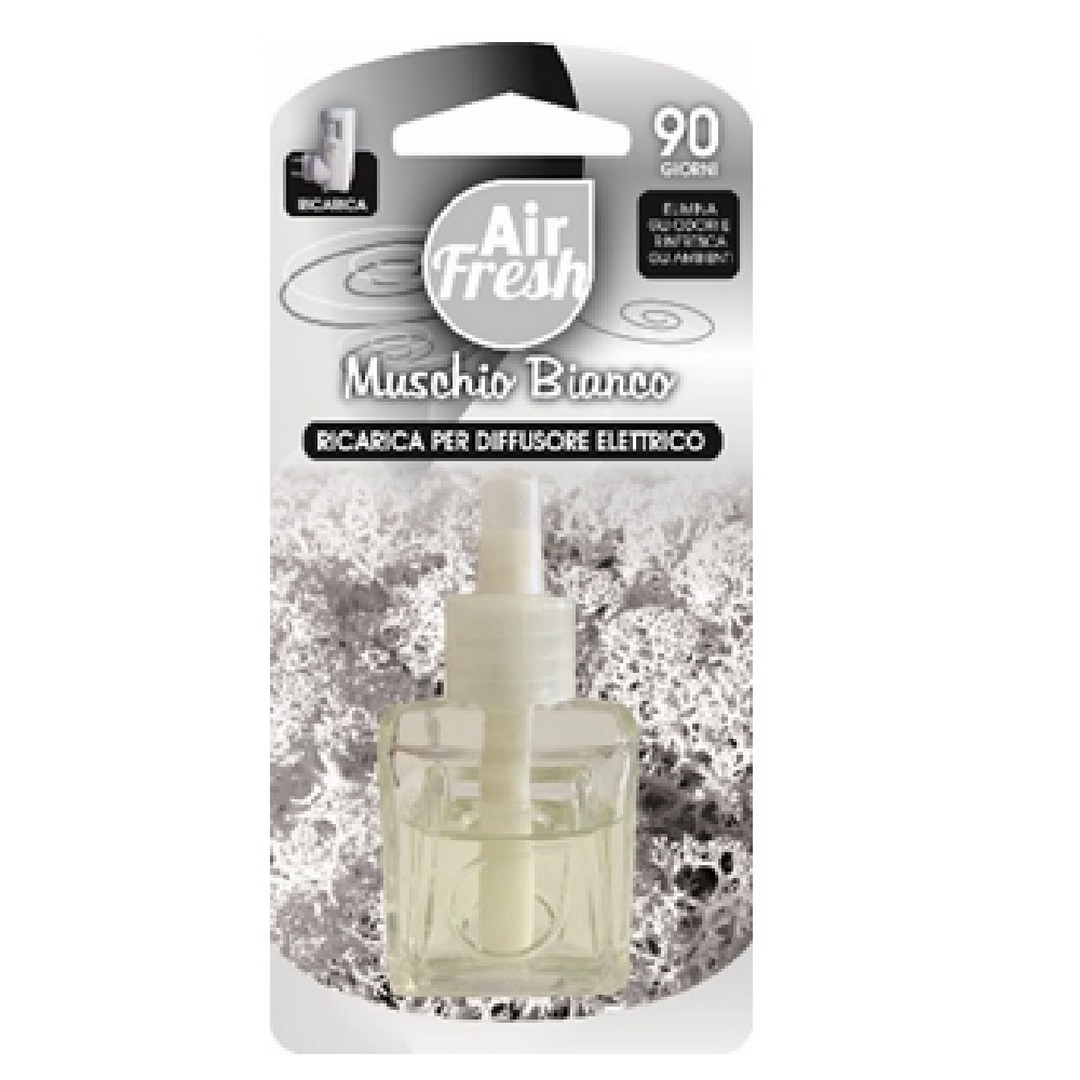 Ricarica per diffusore elettrico con spina AIR FRESH muschio bianco 30 ml