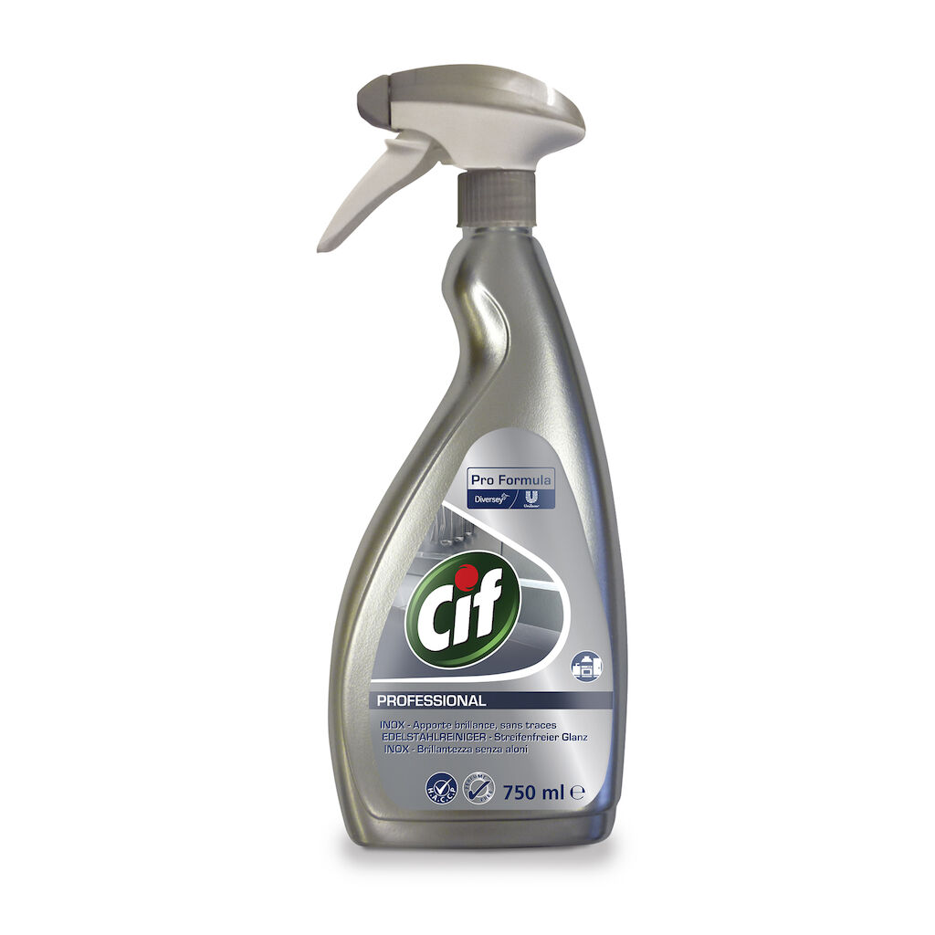 Detergente professionale CIF PROFESSIONAL acciaio inox 750 ml