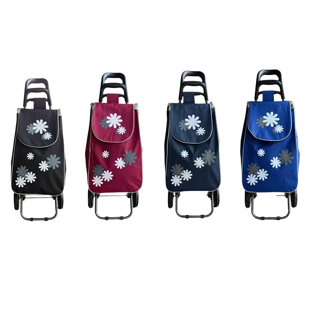 Carrello spesa ruote piccole fantasia fiori