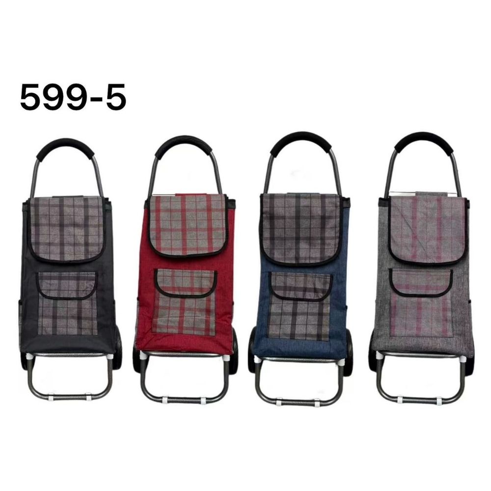Carrello spesa in fantasie assortite 2 ruote