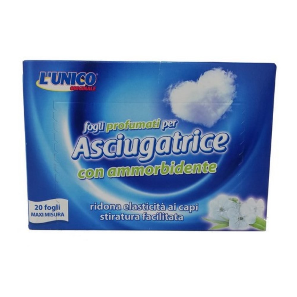 Fogli per asciugatrice L'UNICO aria di primavera 20 pz