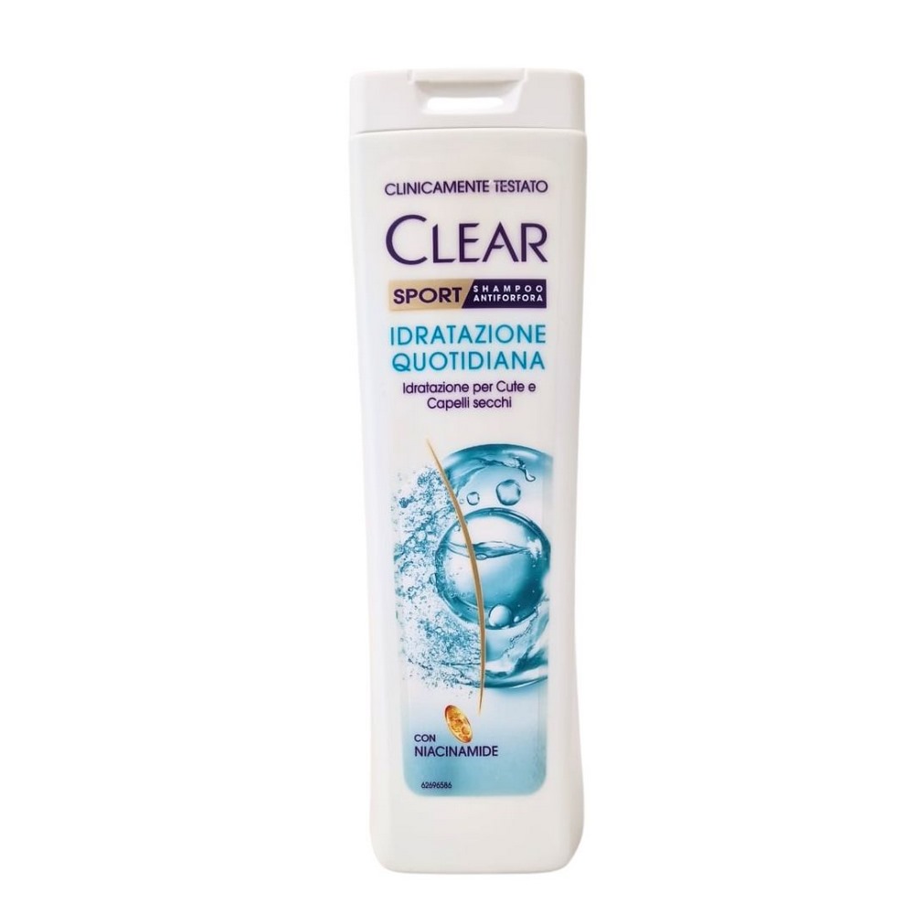 Shampoo CLEAR Sport idratazione quotidiana 225 ml