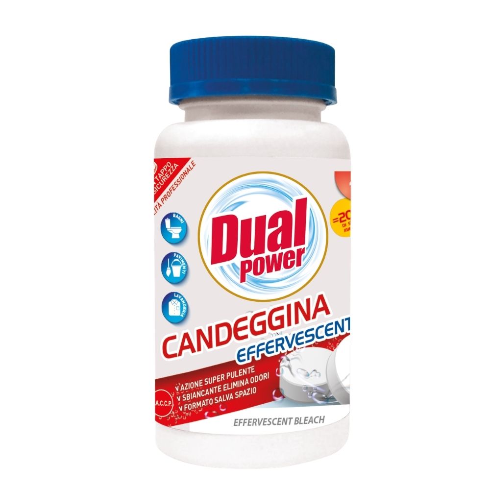 Candeggina effervescente DUAL POWER 40 pz