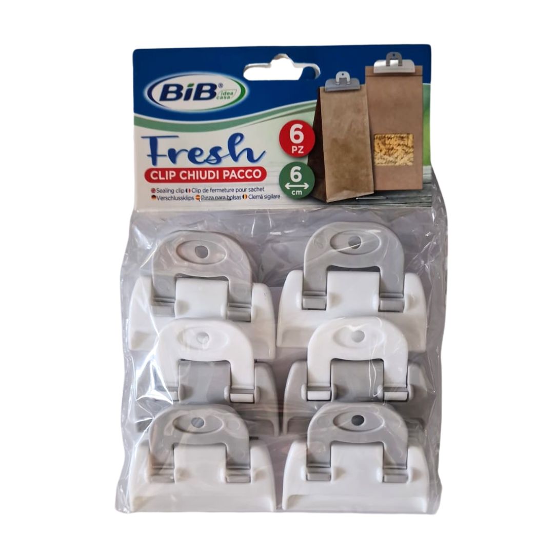 Pinze chiudipacco extraforti BIB 6 pz