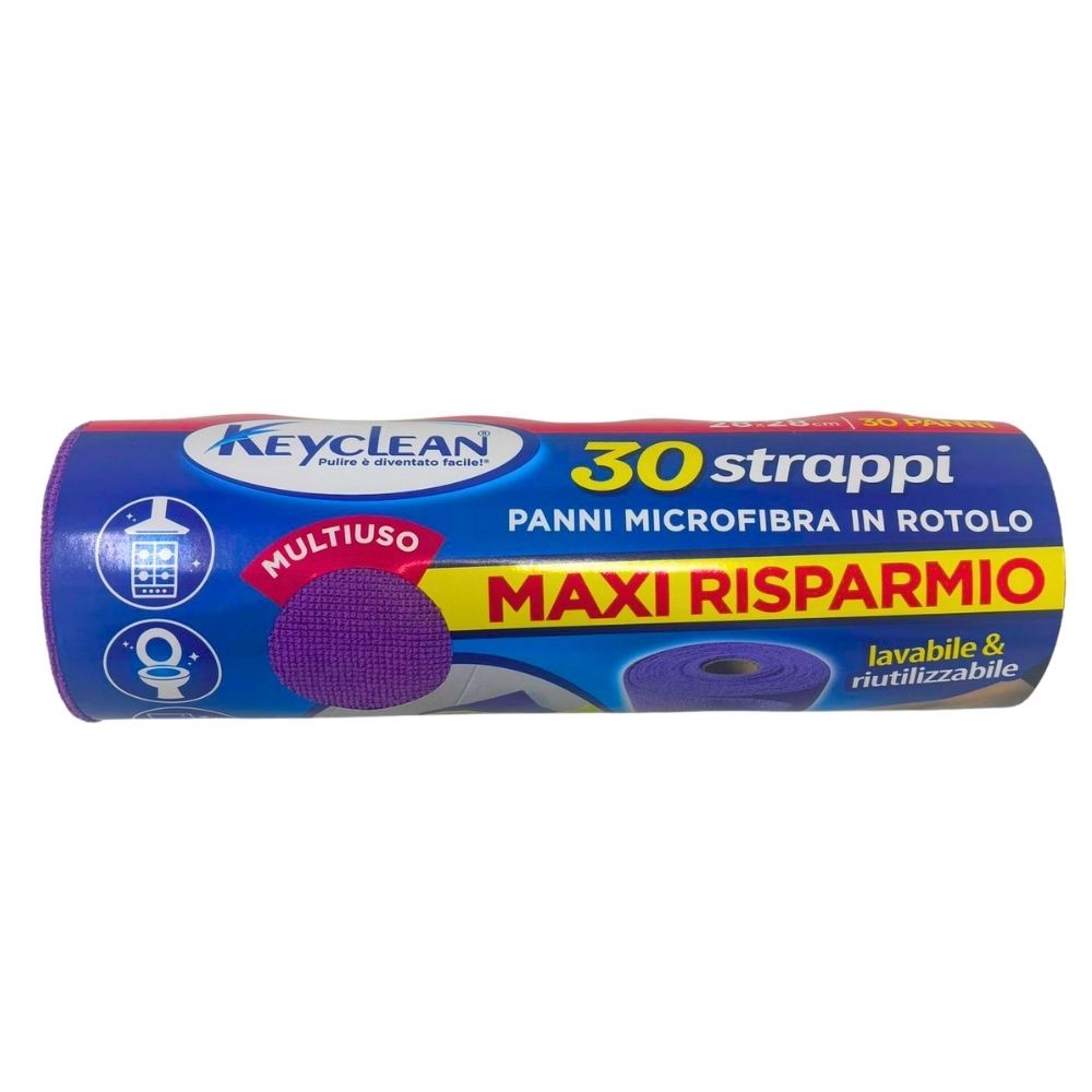 Rotolo panni microfibra a strappo KEYCLEAN 30 strappi