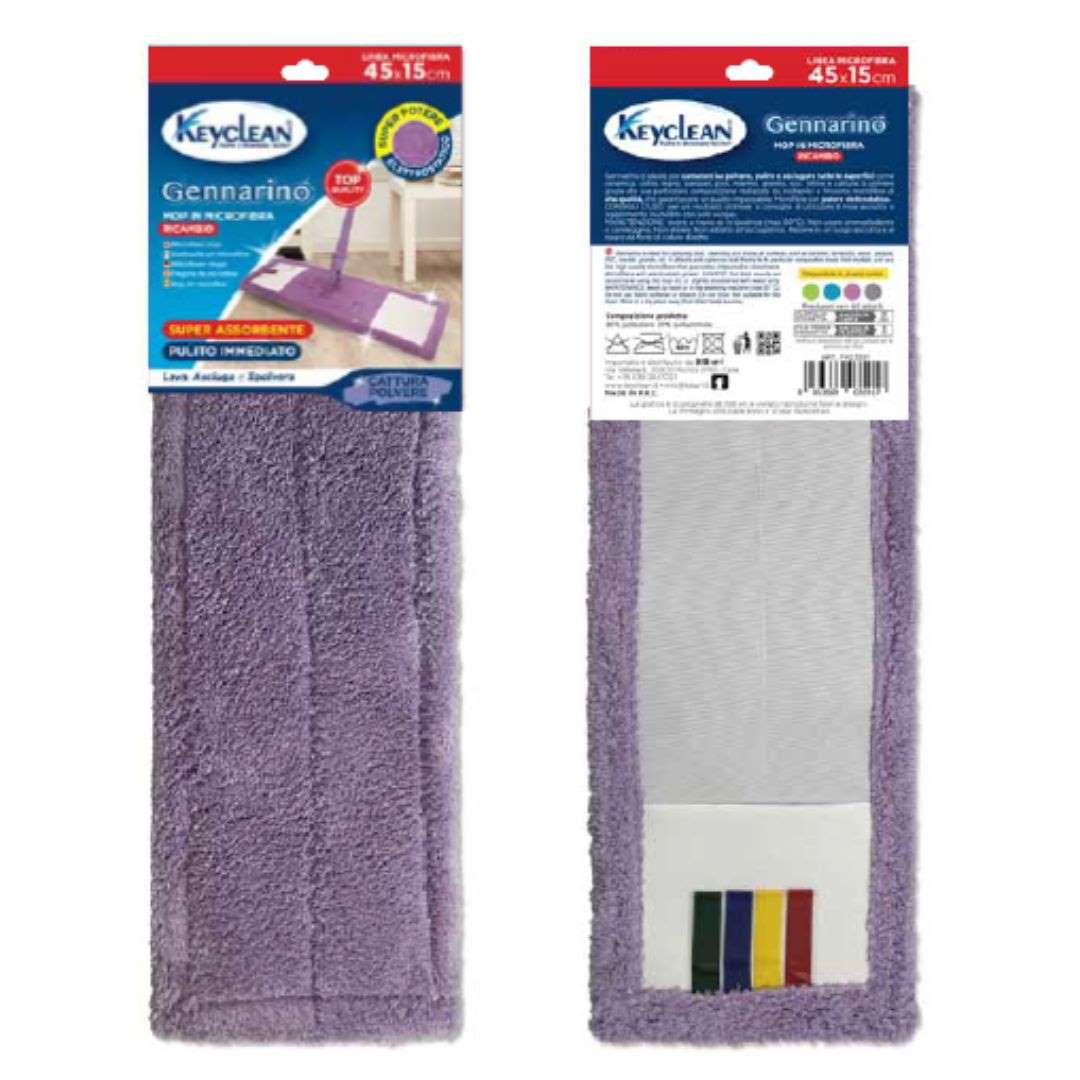 Ricambio per scopa con panno in microfibra