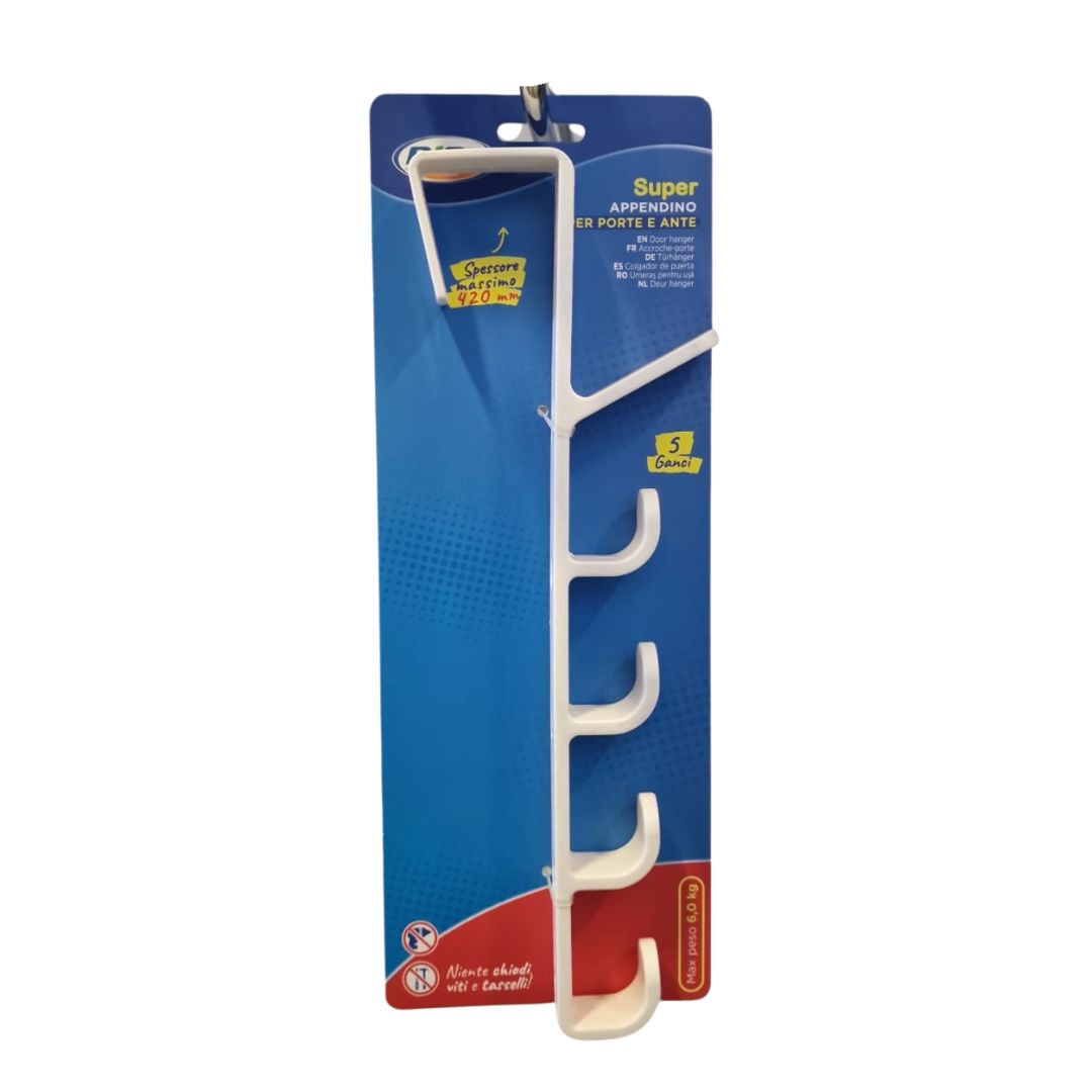 Appendino per ante e porte BIB a 5 ganci