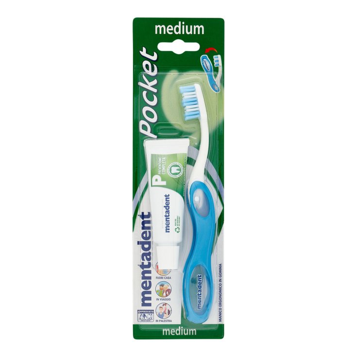 Kit poket spazzolino medio e dentifricio MENTADENT 14 ml 1 pz