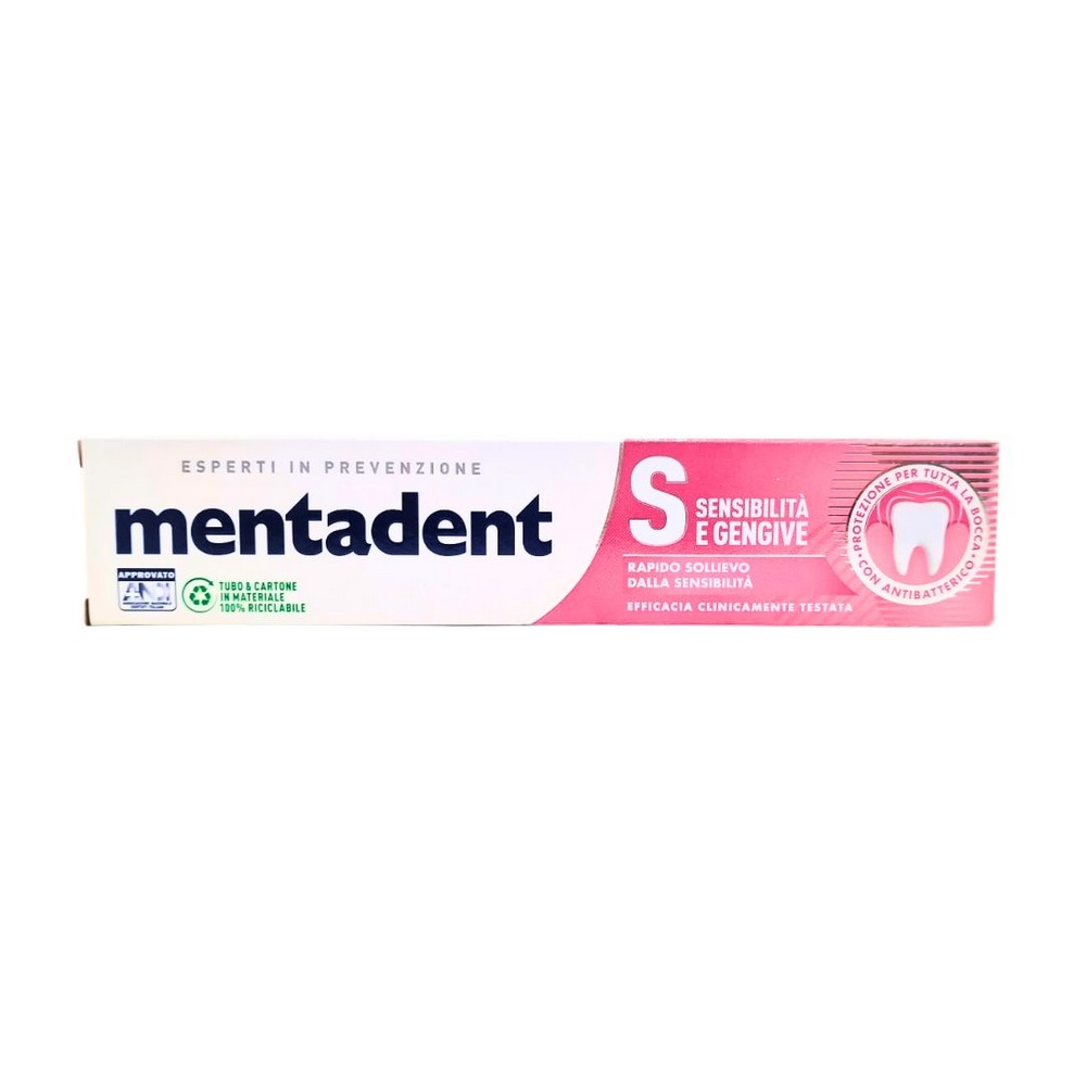 Dentifricio MENTADENT sensibilità e gengive 75 ml