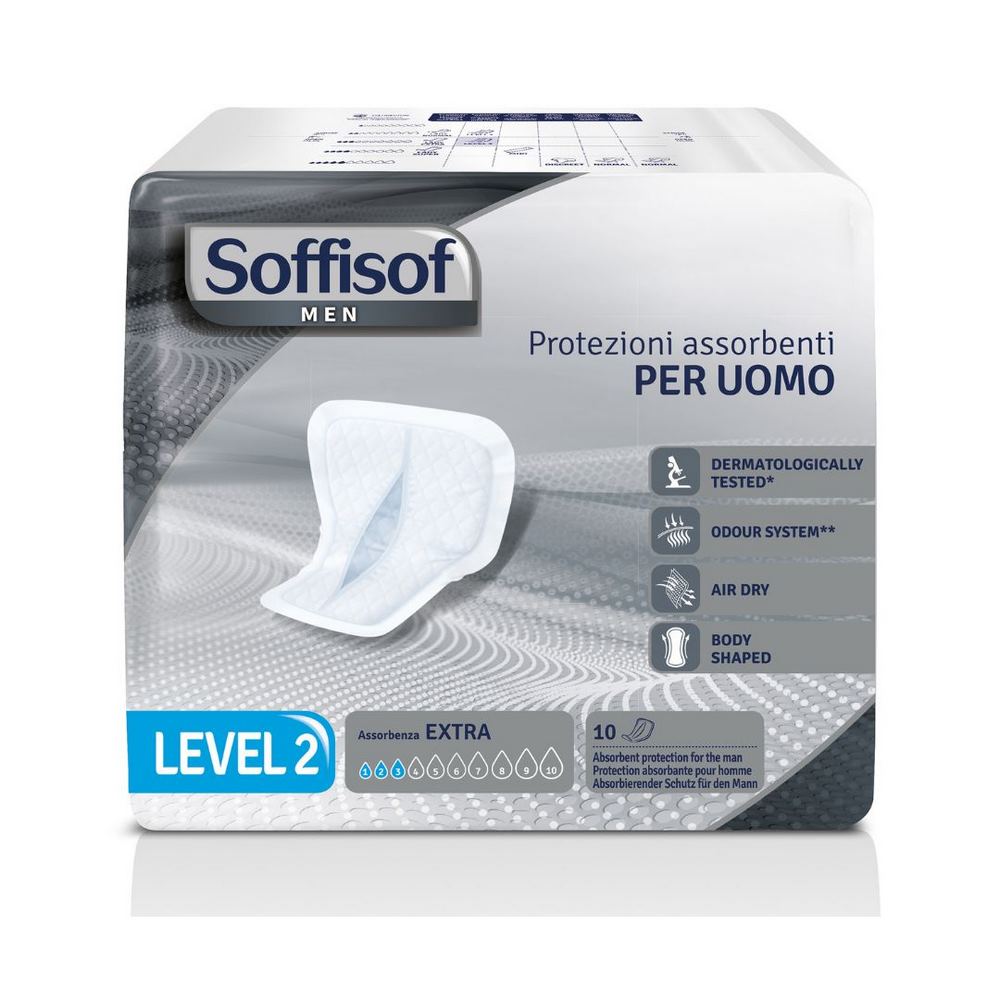 Assorbenti per uomo SOFFISOF LEVEL 2, 10 pz