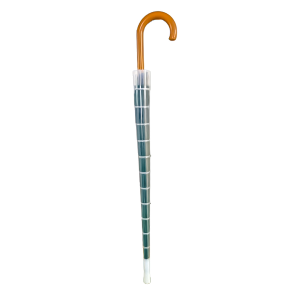 Ombrello grande con custodia in plastica ripiegabile tinta unita colori assortiti 1 pz