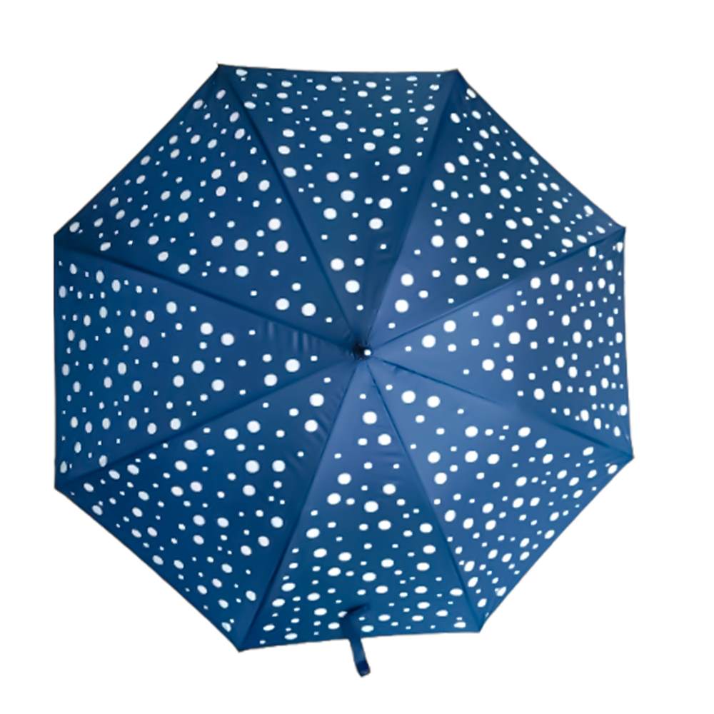 Ombrello con pulsante apertura automatica fantasia a bolle colorate 1 pz